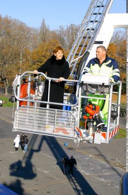 Új technika a Tűzoltóságnak-stock-foto