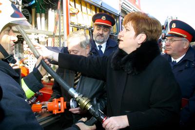 Új technika a Tűzoltóságnak-stock-foto
