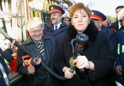 Új technika a Tűzoltóságnak-stock-foto