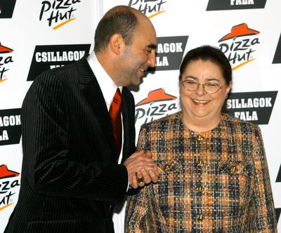 Kulka János és Béres Ilona a sztárok falán-stock-foto