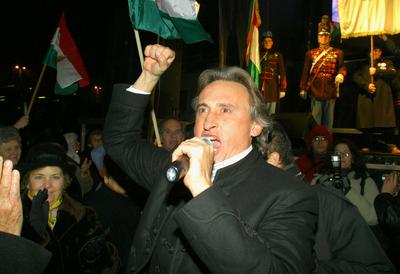 A Magyarok Világszövetsége rendezvénye a Kossuth téren-stock-foto