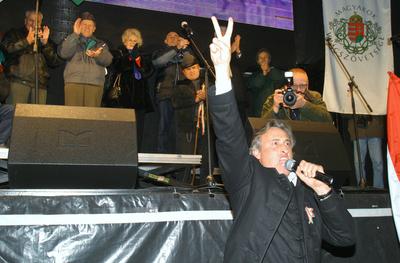 A Magyarok Világszövetsége rendezvénye a Kossuth téren-stock-foto