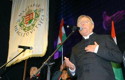 A Magyarok Világszövetsége rendezvénye a Kossuth téren-stock-foto