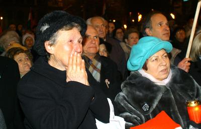 A Magyarok Világszövetsége rendezvénye a Kossuth téren-stock-foto