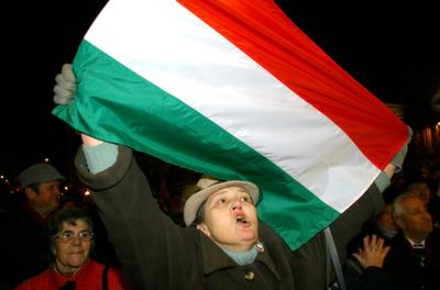 A Magyarok Világszövetsége rendezvénye a Kossuth téren-stock-foto