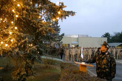 Hazaérkeztek az irakban szolgáló katonák-stock-foto