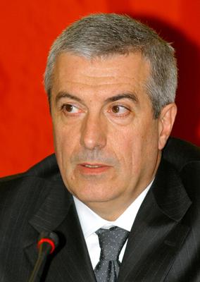 Budapestre látogatott Calin Popescu Tariceanu román miniszterelnök-stock-foto