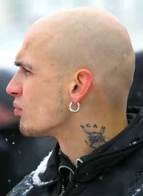 A Vér és Becsület rendezvénye a Hősök terén-stock-foto