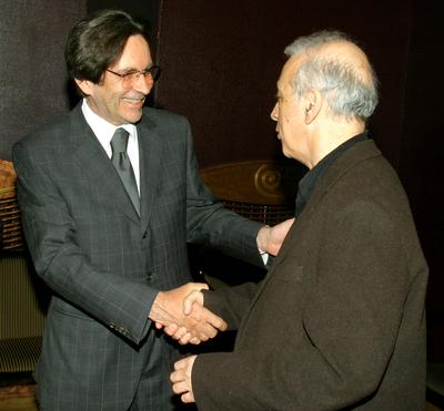 Zenthe Ferenc 85 éves-stock-foto