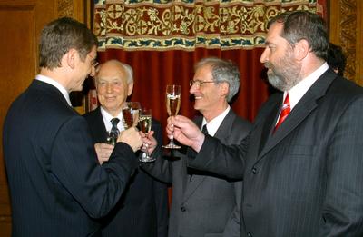 Sólyom László a köztársasági elnök-stock-foto