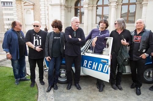 Volt egyszer egy Ifipark sajtótájékoztató-stock-foto