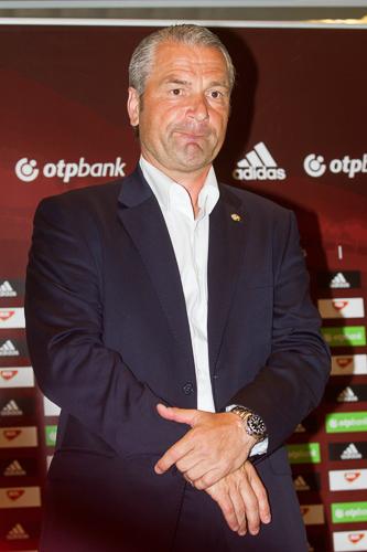 Hazaérkezett a magyar labdarúgó-válogatott a Franciaországi EB-ről-stock-foto