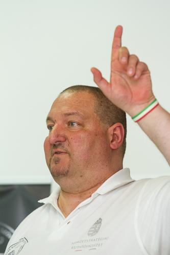 Németh Szilárd sajtótájékoztatója a Csepeli Szabadidő Központban-stock-foto