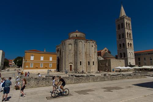 Horvátország, Zadar óvárosa-stock-foto