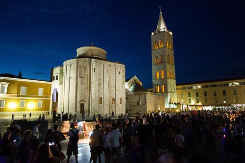Horvátország, Zadar óvárosa-stock-foto