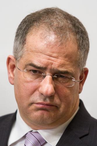 Kósa Lajos sajtótájékoztatót tart-stock-foto