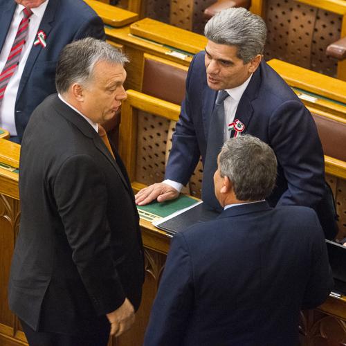 Köztársasági elnök választás az Országgyűlésben-stock-foto