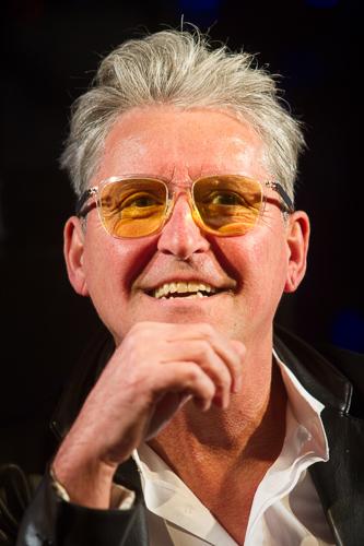 Sajtótájékoztató a Zenevonat szuperkoncertről-stock-foto