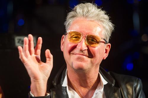 Sajtótájékoztató a Zenevonat szuperkoncertről-stock-foto