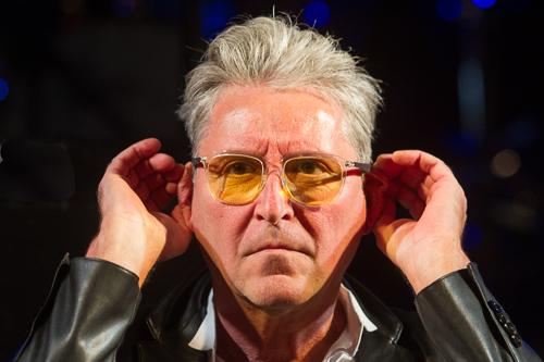 Sajtótájékoztató a Zenevonat szuperkoncertről-stock-foto