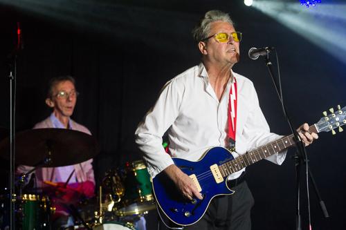 Sajtótájékoztató a Zenevonat szuperkoncertről-stock-foto