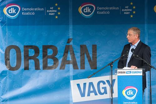 DK rendezvény a Nyugati téren-stock-foto