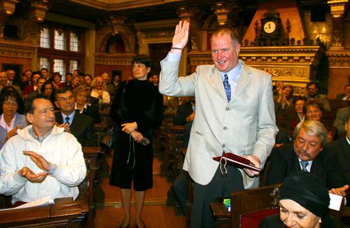 Díszpolgári címek és Pro Urbe díjak átadása-stock-foto