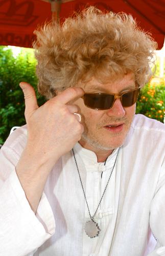 Müller Péter Sziámi költő, énekes-stock-photo