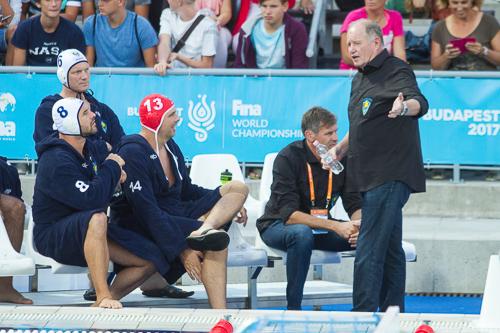 Millenium Hungaria-Galatasaray masters vizilabda mérkőzés-stock-foto