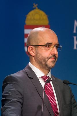 Politika - Sajtótájékoztató a bevándorlásról-stock-foto