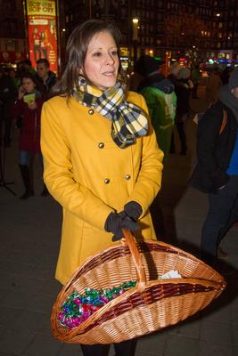 Az LMP ételosztása a Deák téren-stock-foto