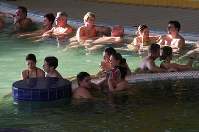 Gyógy- és Wellnessfürdő, Sárvár-stock-foto