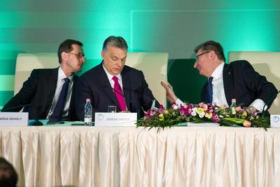 Gazdasági Évnyitó a  Kereskedelmi és Iparkamaránál-stock-foto