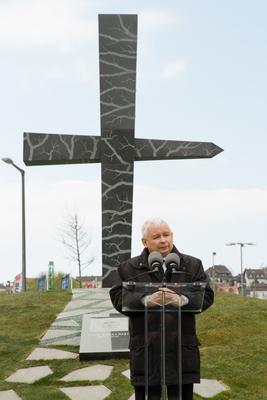 Politika - Szmolenszk emlékmű avatás-stock-foto