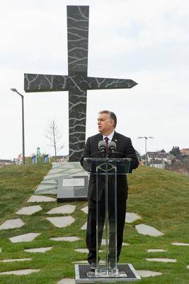 Politika - Szmolenszk emlékmű avatás-stock-foto