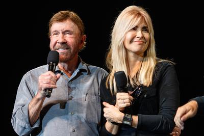 Baptista Hálaadó Ünnepség az Arénában.A képen Chuck Norris és a felesége Gena.2018.11.25.Fotó:Vörös Szilárd-stock-foto