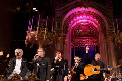 Élet Menete koncert-stock-foto