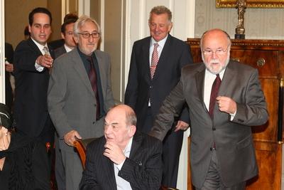 A nemzet színészeit fogadta az államfő-stock-foto