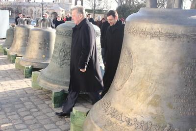 A Mátyás templom harangjai-stock-foto