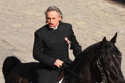 Március 15.-i megemlékezés a Múzeum kertben-stock-foto