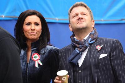 Március 15.-i megemlékezés a Batthyány örökmécsesnél-stock-foto