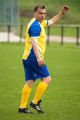 Puskás-Suzuki Kupa öregfiúk labdarúgó mérkőzés-stock-foto