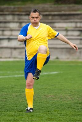 Puskás-Suzuki Kupa öregfiúk labdarúgó mérkőzés-stock-foto