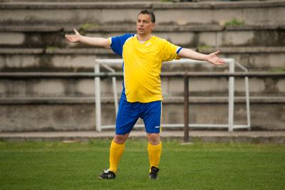 Puskás-Suzuki Kupa öregfiúk labdarúgó mérkőzés-stock-foto