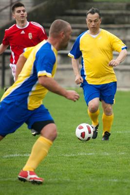 Puskás-Suzuki Kupa öregfiúk labdarúgó mérkőzés-stock-foto