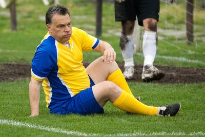 Puskás-Suzuki Kupa öregfiúk labdarúgó mérkőzés-stock-foto