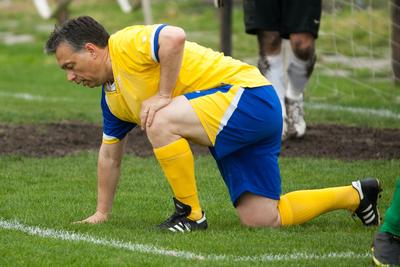 Puskás-Suzuki Kupa öregfiúk labdarúgó mérkőzés-stock-foto