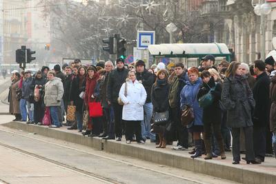 BKV sztrájk-stock-foto