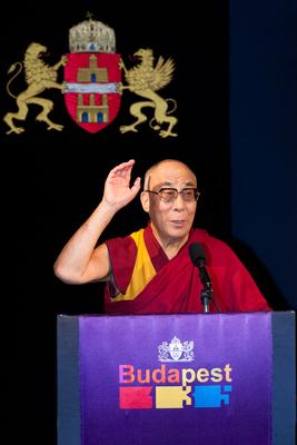 A Dalai Láma Budapesten-stock-photo