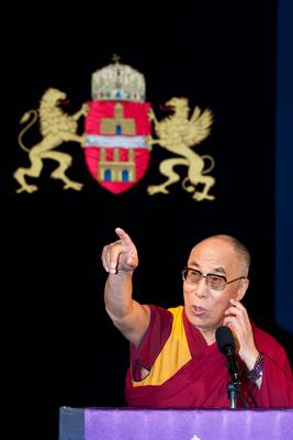 A Dalai Láma Budapesten-stock-photo